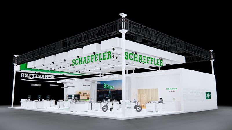 Schaeffler zeigt auf der Auto Shanghai 2025 das erweiterte Portfolio für Elektrifizierung und Fahrwerk. (Bild:  Schaeffler)