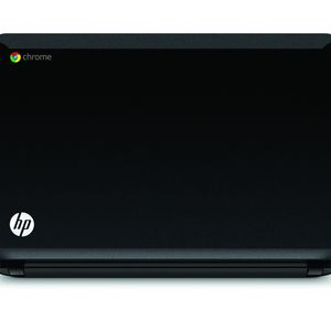 Optisch besticht HPs Pavilion 14 Chromebook durch das HP-Imprint-Design in glänzendem Schwarz.
