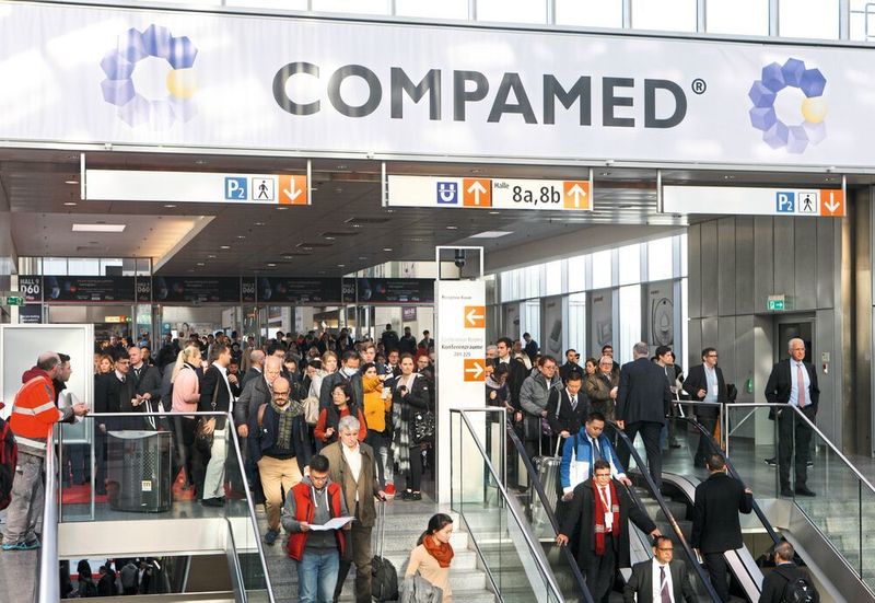Zirka 20.000 Besucher haben die Compamed 2017 besucht. Man darf gespannt sein, wie viele es 2018 werden. (ctillmann / Messe Düsseldorf)