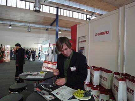 Ein IT-BUSINESS-Fan: Matthias Völkl, Cherry (Archiv: Vogel Business Media)