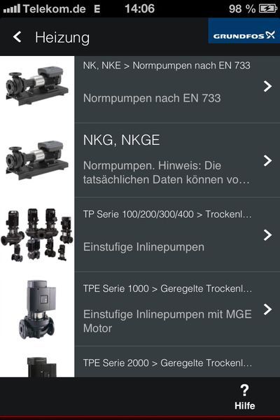 Die Grundfos App ermöglicht eine Pumpensteuerung via Smartphone. (Grundfos)