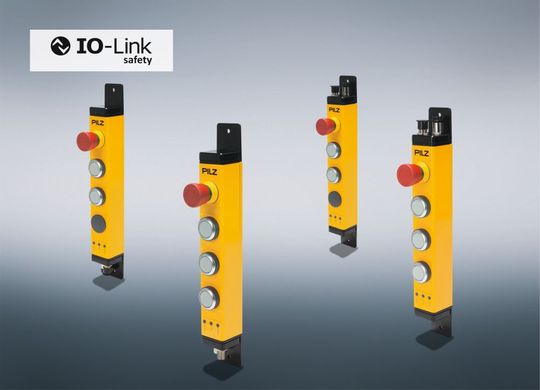 In Echtzeit übermittelt die Bedieneinheit PITgatebox IOLS von Pilz Diagnosedaten über den IO-Link Safety Master direkt an die Anlagensteuerung – etwa zum Türstatus und Betriebszustand von Schutztürsystemen,(Bild:  Pilz)