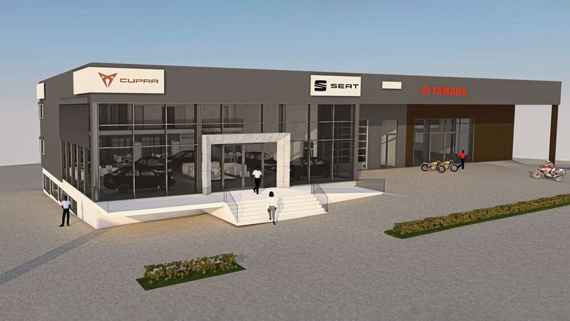 Der Seat-, Cupra- und Yamaha-Betrieb in Schwäbisch Hall eröffnet im Januar 2024.(Bild:  Koch)