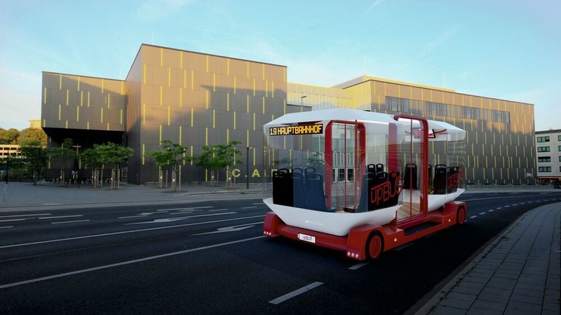 Die Gondeln können auch auf der Straße unterwegs sein. (Upbus)