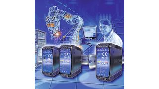 Bild 1: DIN-Rail-Netzteile sind im Bereich der Industrieautomation oft rund um die Uhr hohen Temperaturen und Störspannungen ausgesetzt. Recoms neue REDIN-Familie arbeitet unter extremen Bedingungen so zuverlässig, dass sie mit 7 Jahren Garantie ausgestattet ist. (Bild: Recom)