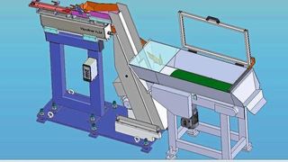 Ein komplettes Zuführsystem, das Ifsys kundenspezifisch in Solidworks konstruiert. (DPS Software)