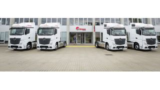 Die litauische Girteka Logistics, Europas größtes Transportunternehmen für Komplettladungen mit aktuell über 4000 Lkw und 4300 Anhängern in Europa, Skandinavien und der GUS, hat sich für Goodyear-Pneus entschieden. (Girteka)