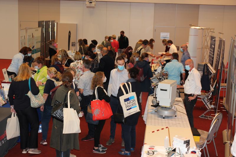 Impressionen der LAB-SUPPLY Berlin 2021Rund 250 Besucher kommen über den Tag verteilt auf die erste LAB-SUPPLY 2021.  Weitere Infos zu den kommenden LAB-SUPPLY-Messen finden Sie auf www.lab-supply.info.  (LABORPRAXIS, Lüttmann)