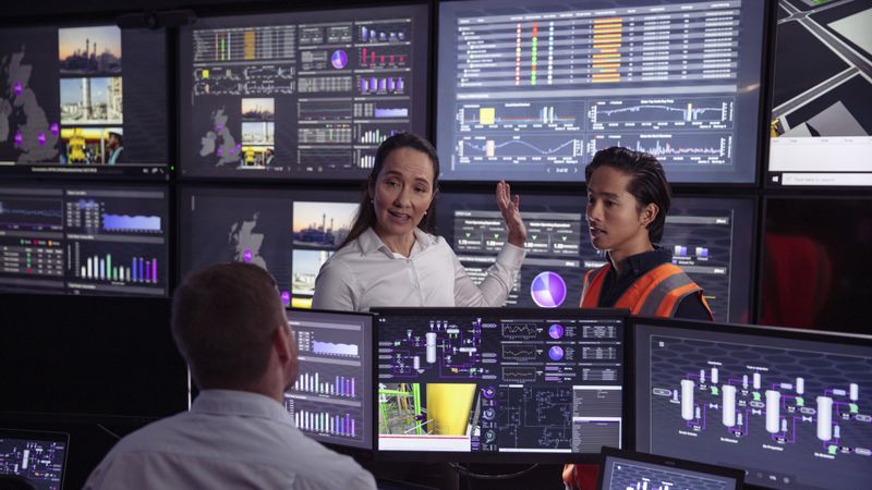Der KI-Assistent identifiziert die relevanten Daten und liefert eine zusammengefasste Antwort. Bei Bedarf generiert er direkt eine Visualisierung als Dashboard oder Trendansicht, die sich speichern und teilen lässt. (Bild:  Aveva)