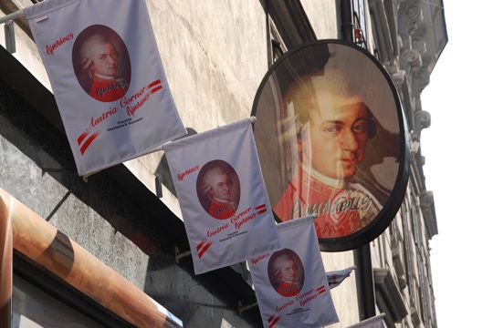 Der berühmte Wolfgang Amadeus Mozart (1756-1791) darf in Wien nicht fehlen. (Archiv: Vogel Business Media)