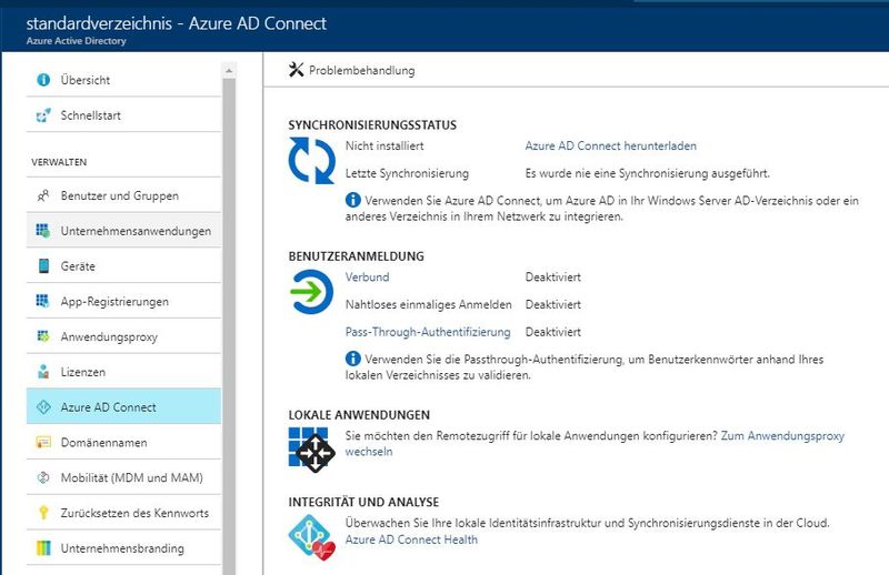 Active Directory Workshop Teil 4 Azure AD: das Active Directory für die CloudMit Azure AD bietet Microsoft eine Active-Directory-Umgebung für die Cloud. Unternehmen müssen hierzu keinen eigenen Domänencontroller betreiben, können aber dennoch die Benutzerkonten lokaler Active-Directory-Umgebungen mit der Cloud synchronisieren. Zum Artikel  (Bild: Joos / Microsoft)