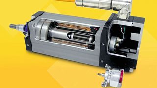 Die Exlar-Aktuatoren der Baureihe GTX sind Industrie 4.0-tauglich, ermöglichen universellen Gebereinbau und bieten Einkabel-Lösung mit Hiperface DSL. (A-Drive Technology )