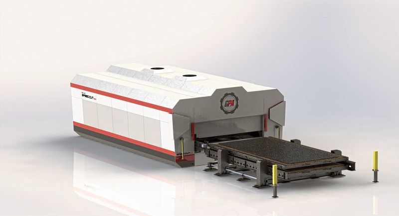 La Speed Cut de GPA dispose d’une surface de travail de 1,5 x 3 m et d’une vitesse de coupe maximale de 120 m/min avec une précision de positionnement de 40 microns. (NUM)