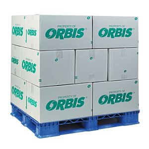 Kartonagen und Boxen aus Wellpappe lassen sich mit der Mehrweglösung „PlastiCorr“ von Orbis eins zu eins ersetzen.(Bild:  Orbis)
