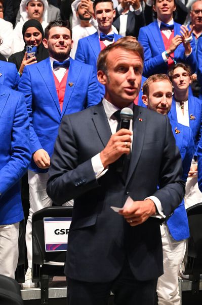 Der französische Staatspräsident Emmanuel Macron eröffnete die Worldskills in Lyon. (Bild: Worldskills International)