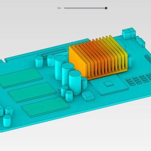 Mit Ansys AIM 17.2 lassen sich Vorhersagen über die thermische Belastung von Designs in einem frühen Stadium der Produktentwicklung machen.