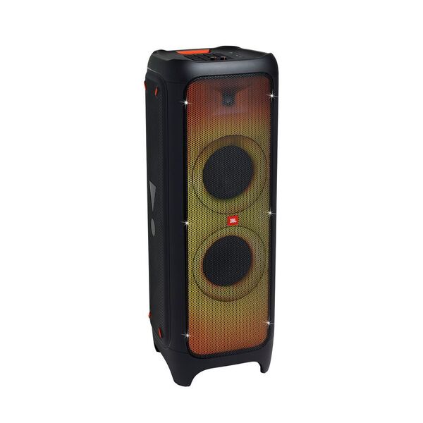 Die JBL Partybox 1000 ist ein High-Energy-Partylautsprecher, der mit dem typischen JBL-Signature-Sound und seinen dynamischen Lichtshows überzeugt. (999 Euro UVP) (Bundesverband Technik des Einzelhandels e.V. (BVT))
