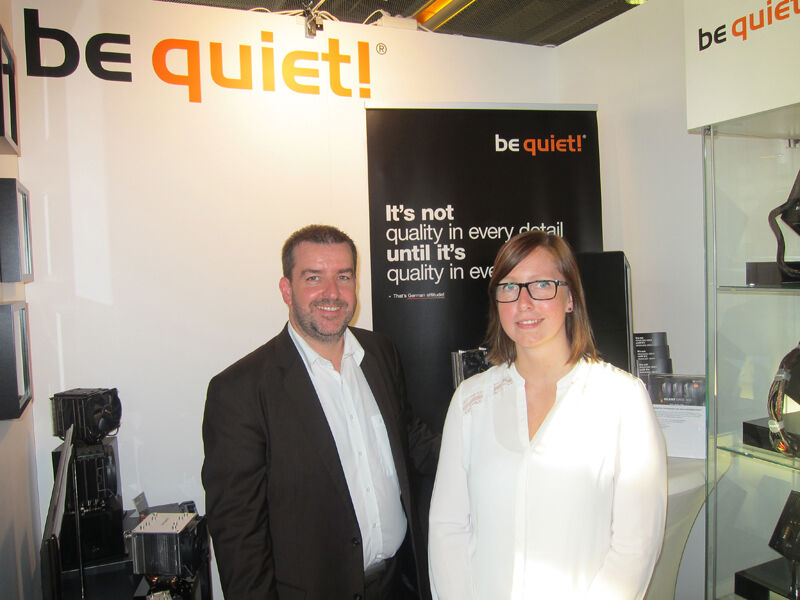 Marco Hoffmann und Maren Evert, be quiet                                (Bild: Vogel IT-Medien GmbH)