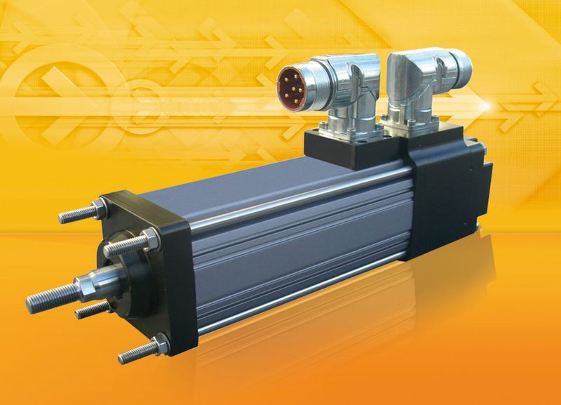 Der Linearstellzylinder GSM mit invertiertem Planetenrollen-gewindetrieb ist in drei Baugrößen verfügbar  (Bild: A-Drive)