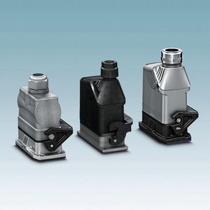 Bild 4: Die Metall- und Kunststoffgehäuse aus der Serie Heavycon Evo können nicht nur untereinander beliebig kombiniert werden, sie sind auch kompatibel zum Marktstandard(Bild:  Phoenix Contact)