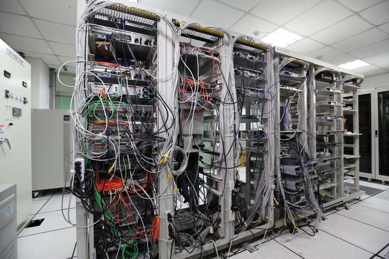 Verkabelung eines herkömmlichen Rechenzentrums. (Delta)