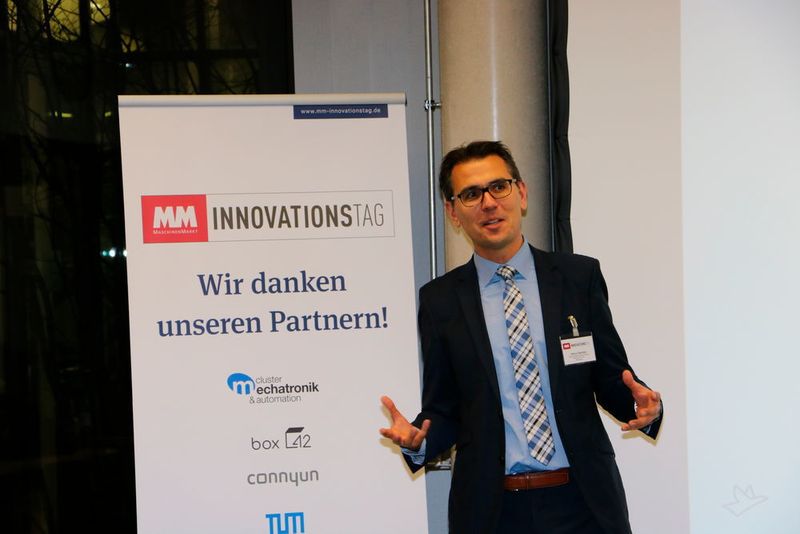 MM Maschinenmarkt Group Publisher Oliver Barthel begrüßte die Teilnehmer und hob die Bedeutung der Digitalisierung für kleine und mittlere Unternehmen hervor. (Hofmann/VCG)