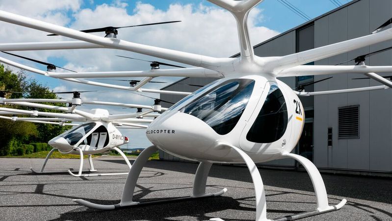 Das Volocopter-Flugtaxi darf nach Informationen des Herstellers und Entwicklers in Serie gebaut werden.(Bild:  Volocopter)