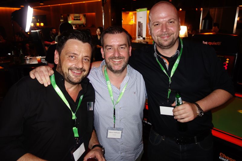 (v. l.) Darko Basic, Marco Hoffmann und Jan-Paul Meier, be quiet! (Vogel IT-Medien GmbH)