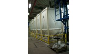 Flex-Silos zur Lagerung von Kunststoffgranulat  (Bild: A.B.S. Silo- und Förderanlagen)