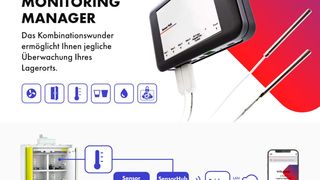 DC Monitoringmanager - 24/7-Überwachung von Parametern an sicherheitsrelevanten Lager- und Arbeitsorten (Bild: Düperthal Connect)
