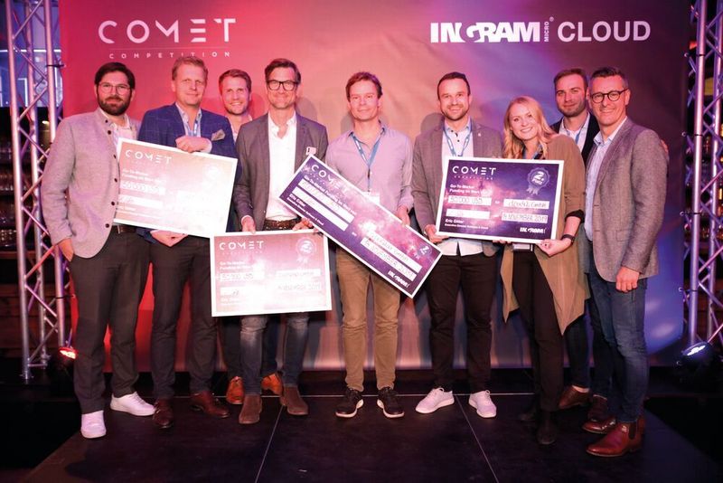 Die vier Gewinner der Comet Competition (Ingram Micro)