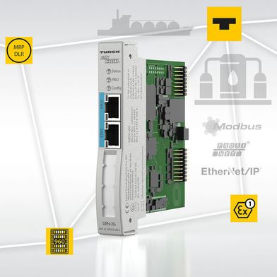 Brama Ethernet Zone1 przeznaczona dla systemu we/wy Excom umożliwia monitorowanie oparte na danych oraz optymalizację procesów w istniejących instalacjach. (Zdjęcie:Turck)