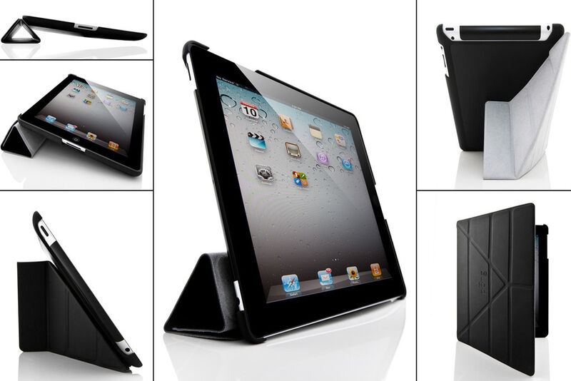 Spielraum für alle Arten von Aufstellern bietet hingegen das iPad-Cover Leather von Pong Research. (Pong Research)