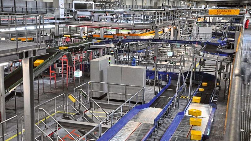 Die Deutsche Post DHL Group erreicht mit TSC in jedem der neueren Verteilzentren eine Gesamtleistung von 50.000 Paketen pro Stunde. (Transnorm)