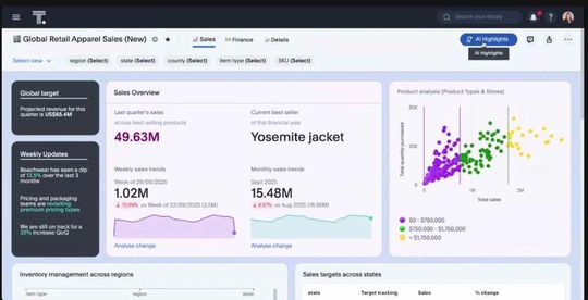 Auf die Frage nach der Erreichung des Umsatzziels kann Spotter 3 KI-gestützte Antworten  liefern.(Bild:  ThoughtSpot)