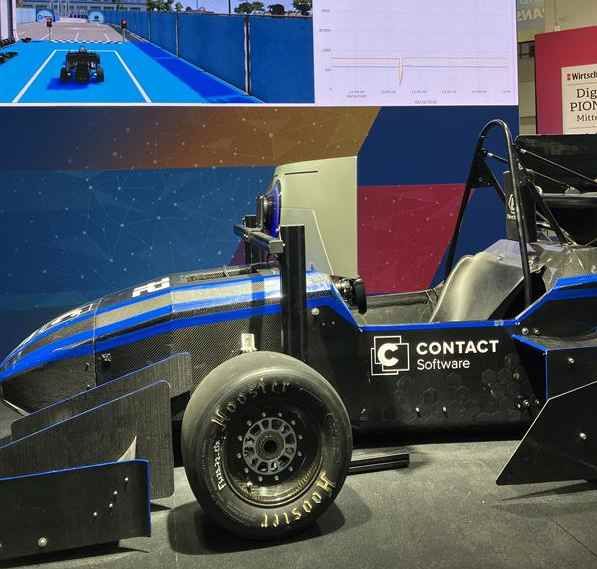 Mit dem Formula-Student-Boliden zeigt Contact Software was möglich ist, wenn alle Daten auf einer zentralen Plattform liegen.  (Bild: M. Zwettler/VCG)
