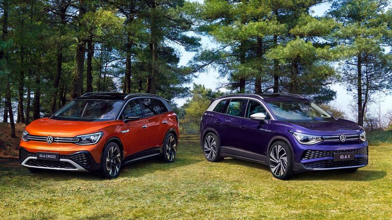 VW bringt den ID 6 gleich in zwei Versionen nach Shanghai. (Bild: Volkswagen)
