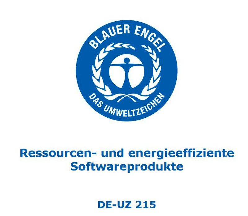 Der 'Blaue Engel für Software' ist ein Qualitätsmaßstab für umweltfreundliche Software.