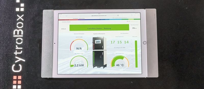 Die Cytro Box bietet eine Connectivity-Option, welche die Potenziale von IoT-Technologien als einen Pay-per-Use Service erschließt. Alle Informationen sollen so stets verfügbar sein. (Bosch Rexroth)