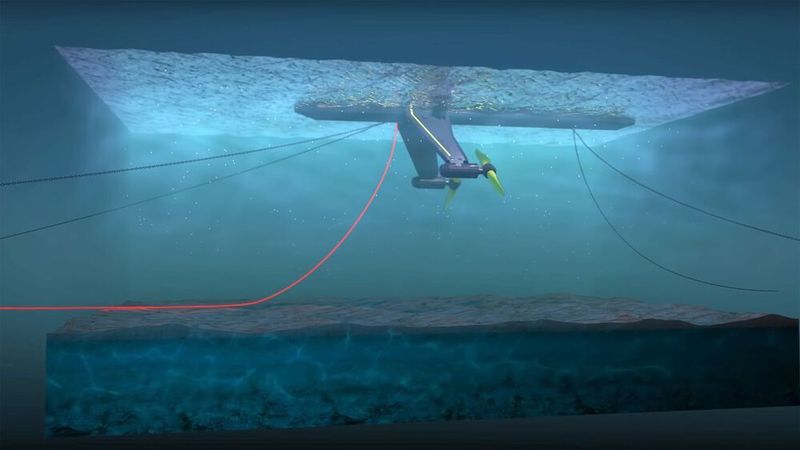 Die Rotorblätter lassen sich um 360° drehen. Das bewirkt, dass sich nicht der gesamte Schwimmkörper nach den Gezeiten ausrichten muss. (Orbital / SKF)