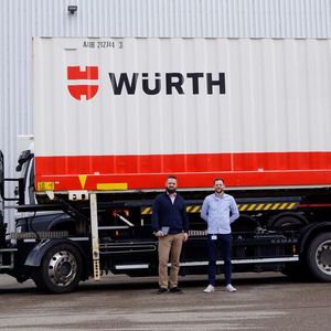 Durch den Syncrotess-Einsatz können bei Würth rund 60 Wechselbrücken ohne zusätzlichen Papieraufwand abgewickelt werden.(Bild:  Würth)