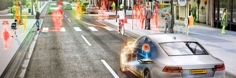 Proreta 5 widmet sich einer der anspruchsvollsten Aufgaben beim automatisierten Fahren: dem Erkennen komplexer Verkehrssituationen in Innenstädten.(Bild:  Continental)