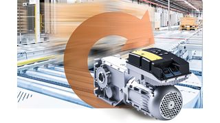 Die Kombination aus dem Frequenzumrichter i650 Motec mit den Synchronmotoren m550 oder m650 und einem passenden Getriebe sorgt für effizienten Dauerbetrieb in intralogistischen Anlagen. (Bild: Lenze)