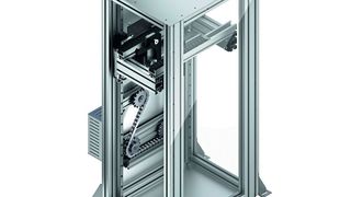 Zur Standardausstattung des „EcoLift EL 2“ gehört die integrierte Schutzumhausung, wahlweise blickdicht aus Blech beziehungsweise aus transparentem Kunststoff. (Bosch Rexroth)