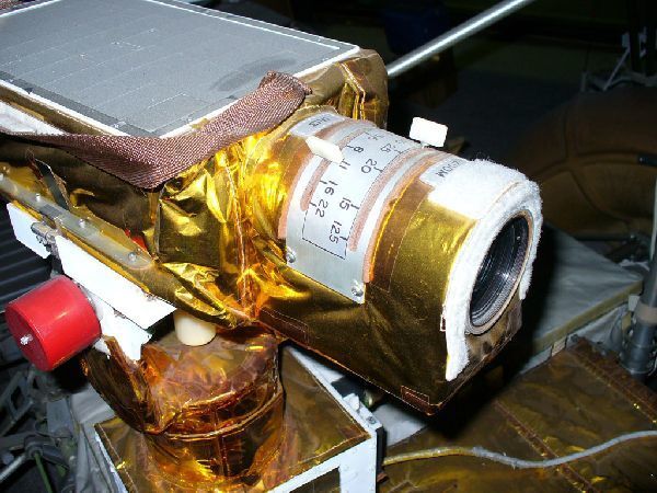 Detailaufnahme der Farb-TV-Kamera an Bord des Lunar Roving Vehicle (Bild: NASA)
