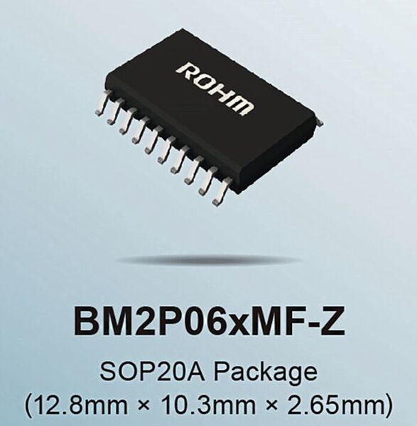 Bild 2: Maße der Fly-back-ICs BM2P06xFMF-Z. (ROHM)