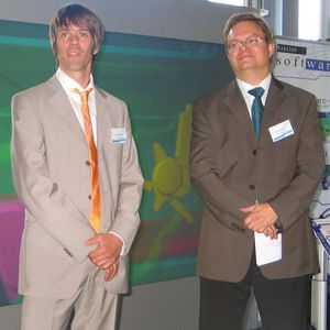 Die beiden Imsys-Geschäftsführer Dr. Ulrich Häfner und Tankred Magg möchten Virtual-Reality-Lösungen für den Mittelstand anbieten,