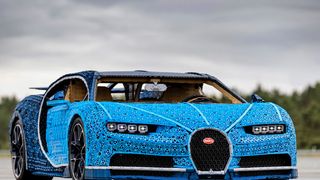 Lego hat den wahrscheinlich langsamsten, aber dafür exklusivsten Bugatti Chiron gebaut. (Bild: Lego)