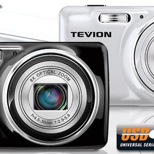 Die Digitalkamera SZ 8 von Tevion hat 16 Megapixel Auflösung und einen achtfachen optischen Weitwinkel-Zoom.