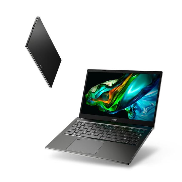 Das Aspire 5 mit kantigerem Design, hier die 15-Zoll-Variante, kommt mit Intel-Raptor-Lake- oder AMD-Ryzen-Phoenix-Prozessor und Nvidia-GPUs bis zur RTX 2050. (Bild: Acer)